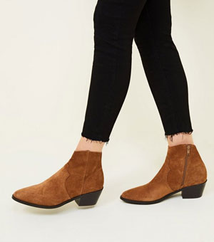 Tan Suede Western Boots 